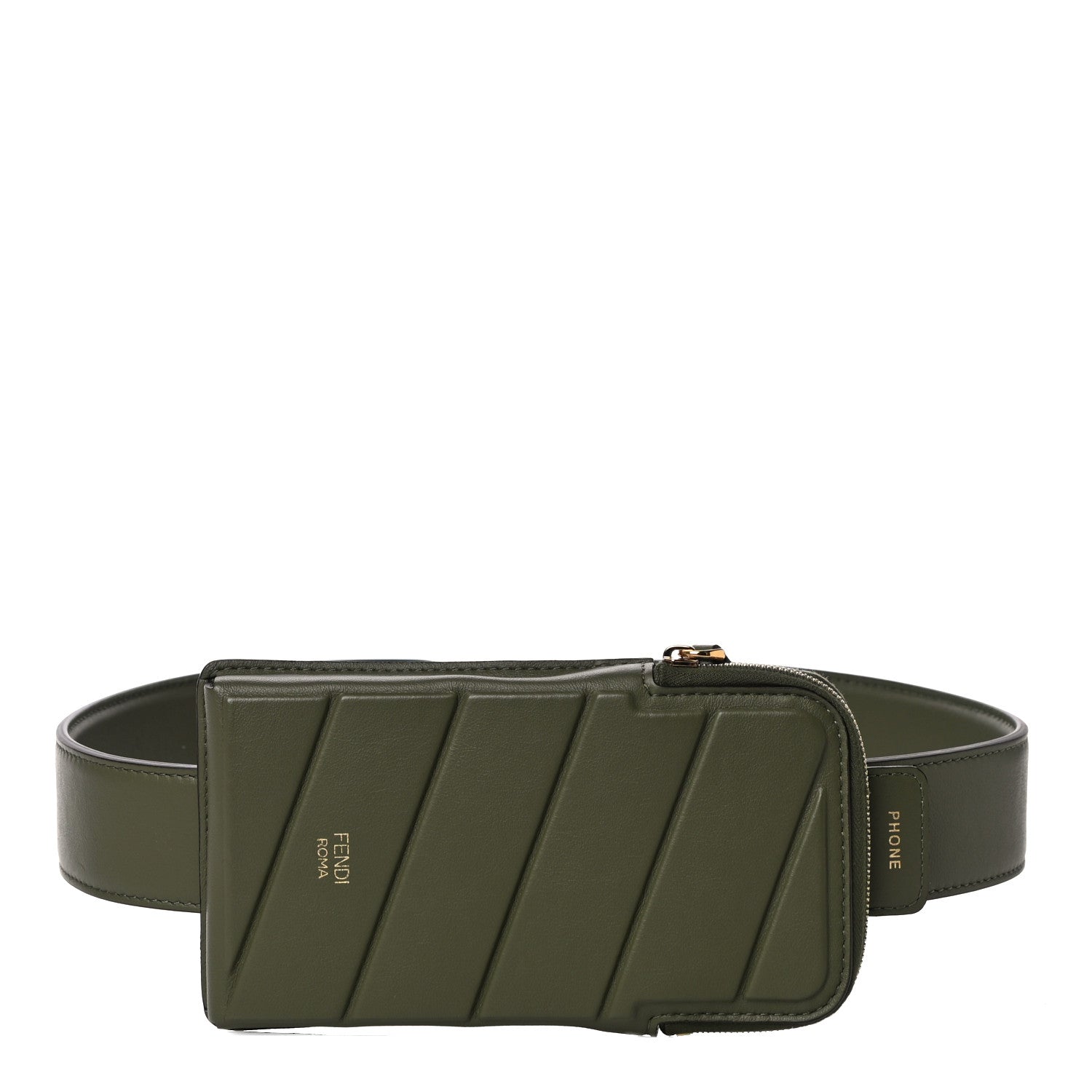 Fendi Vitello Grace Matte Cell Pocket Bag Strap Equatore 2 of 13
