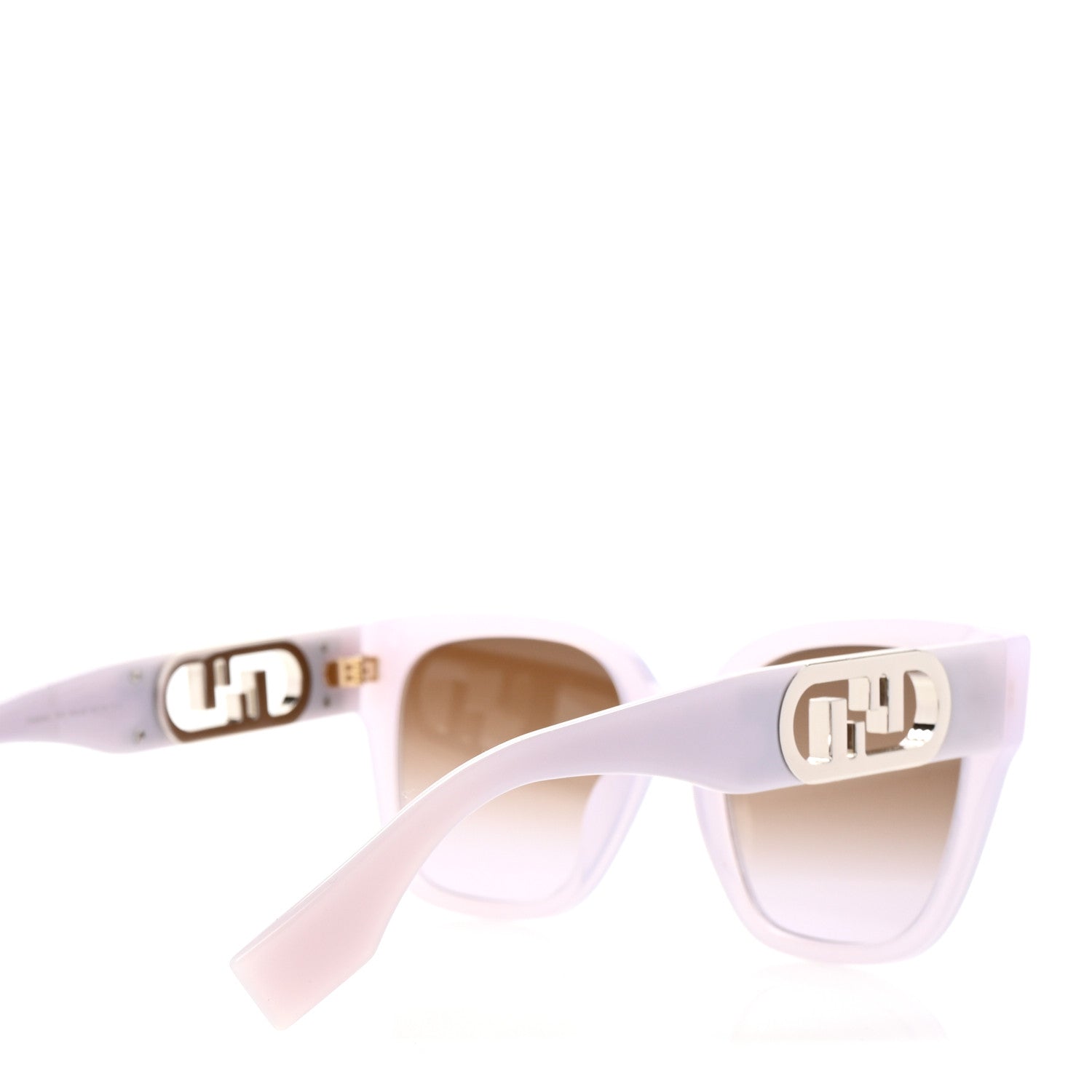 Fendi Acetate O Lock Square Sunglasses FE40063I Light Purple 4 of 7