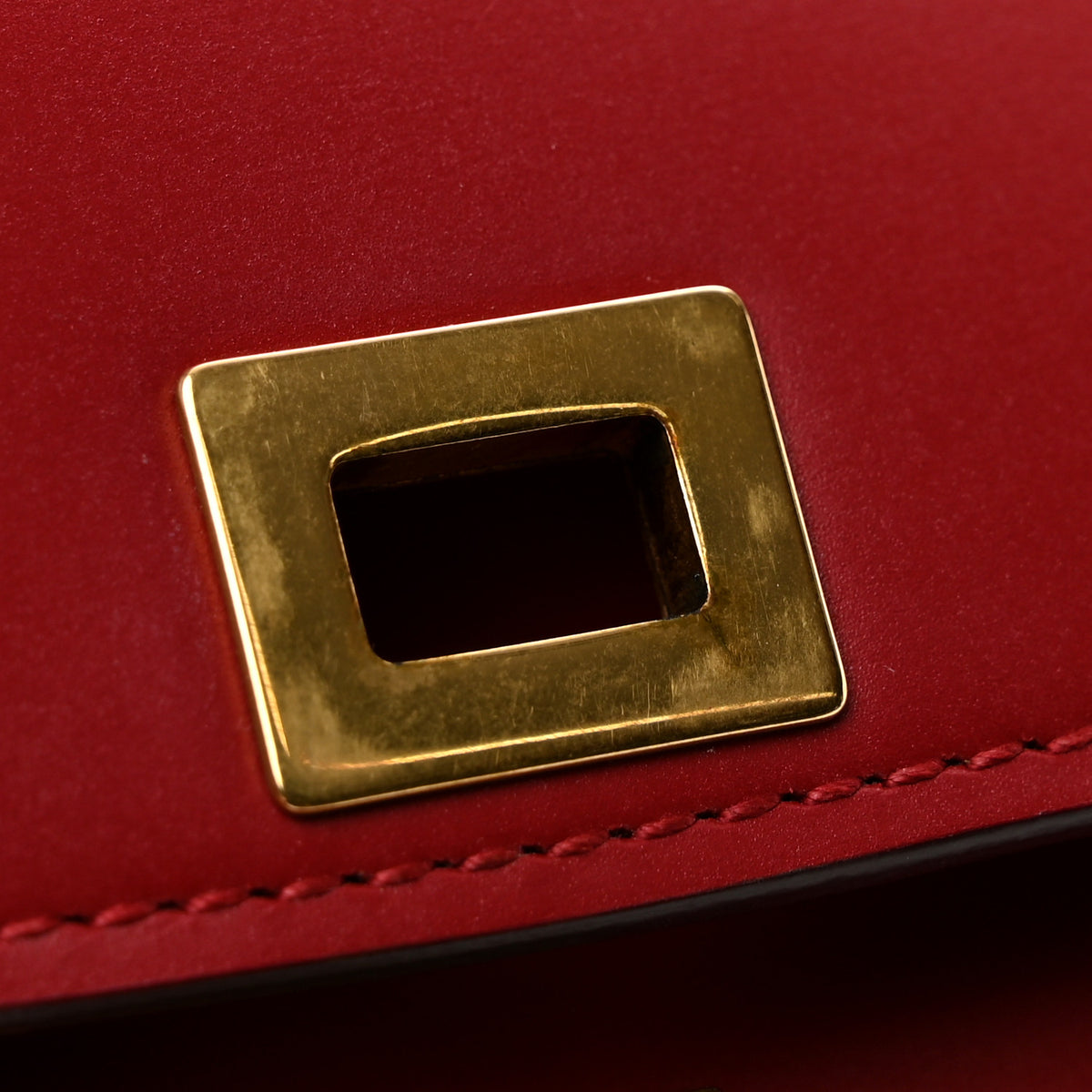Celine Box Calfskin Small Classic Box Flap Bag Red 12 of 14