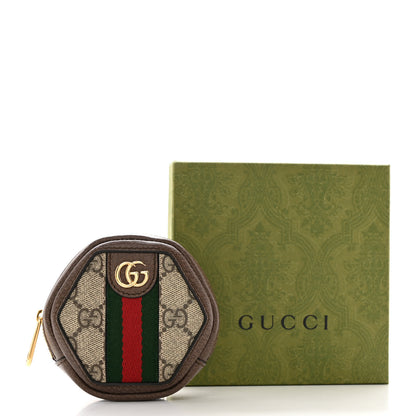 Gucci GG Supreme Monogram Web Ophidia Wrist Pouch Beige New Acero 8 of 8