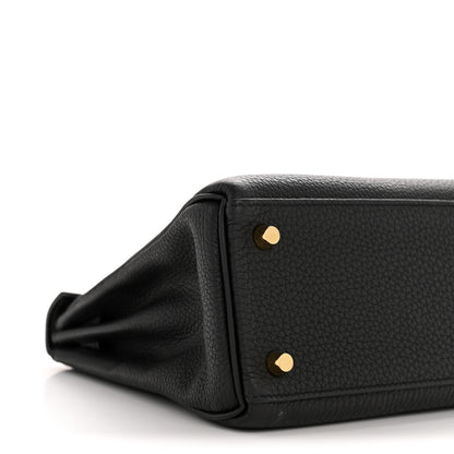 Hermes Togo Kelly Retourne 25 Black 9 of 12