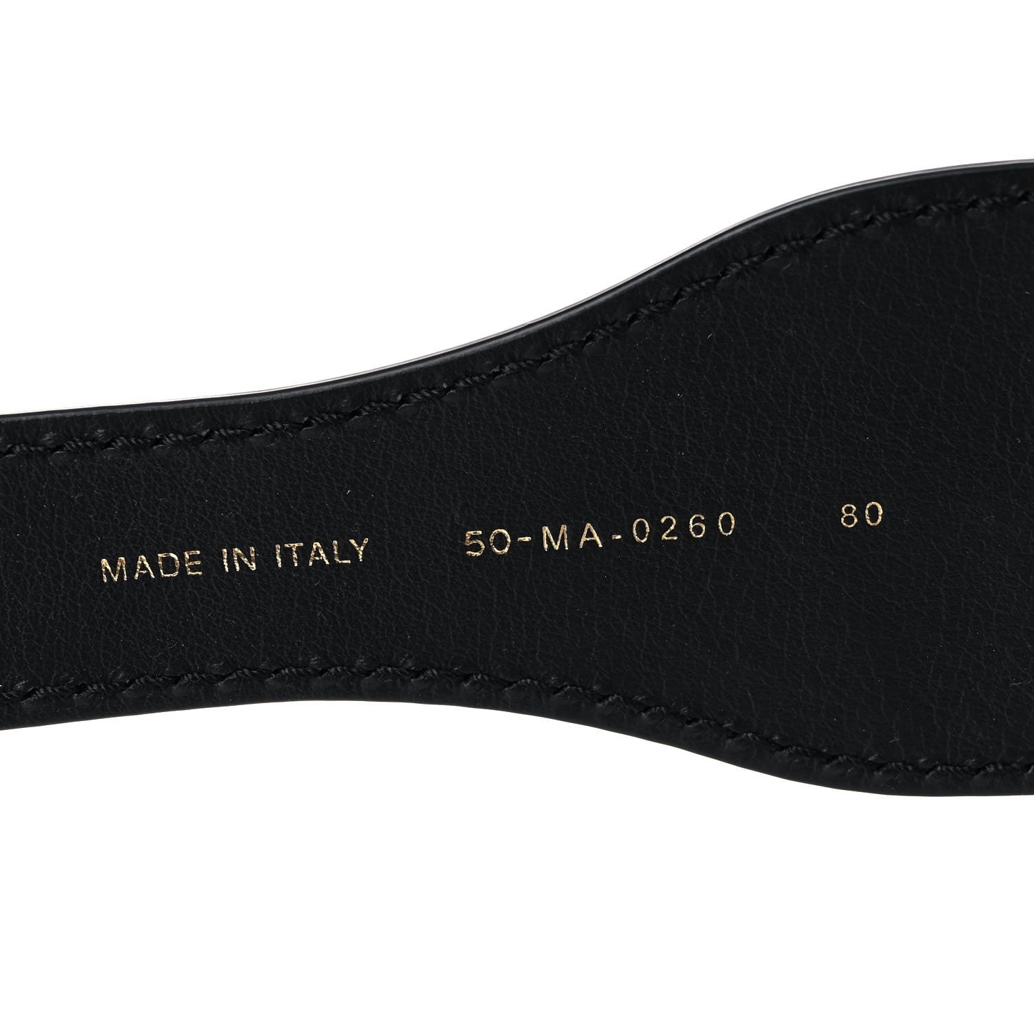 Christian Dior Canvas Embroidered Belt 80 32 Black Beige 5 of 5
