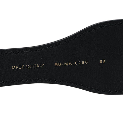 Christian Dior Canvas Embroidered Belt 80 32 Black Beige 5 of 5