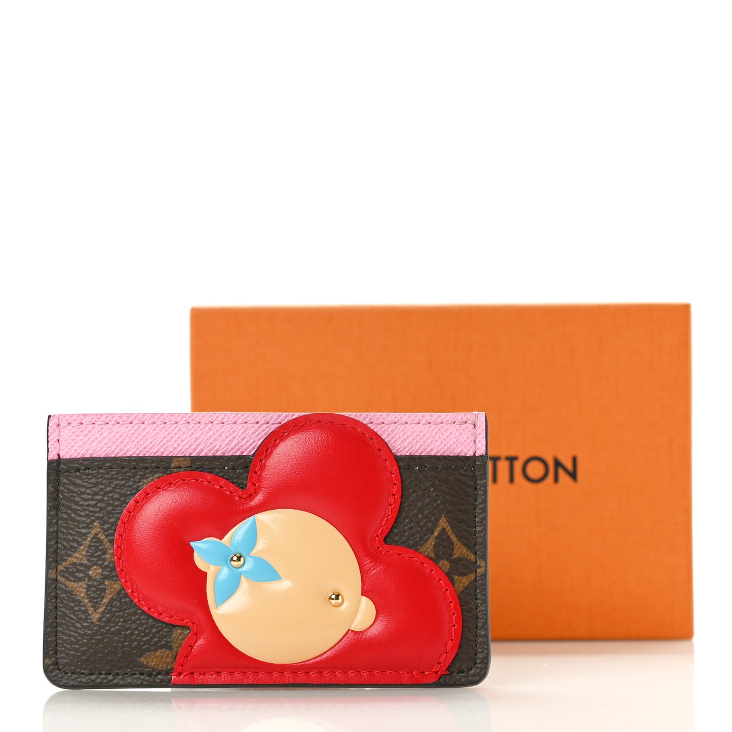 Monogram Vivienne Card Holder Pale Pink