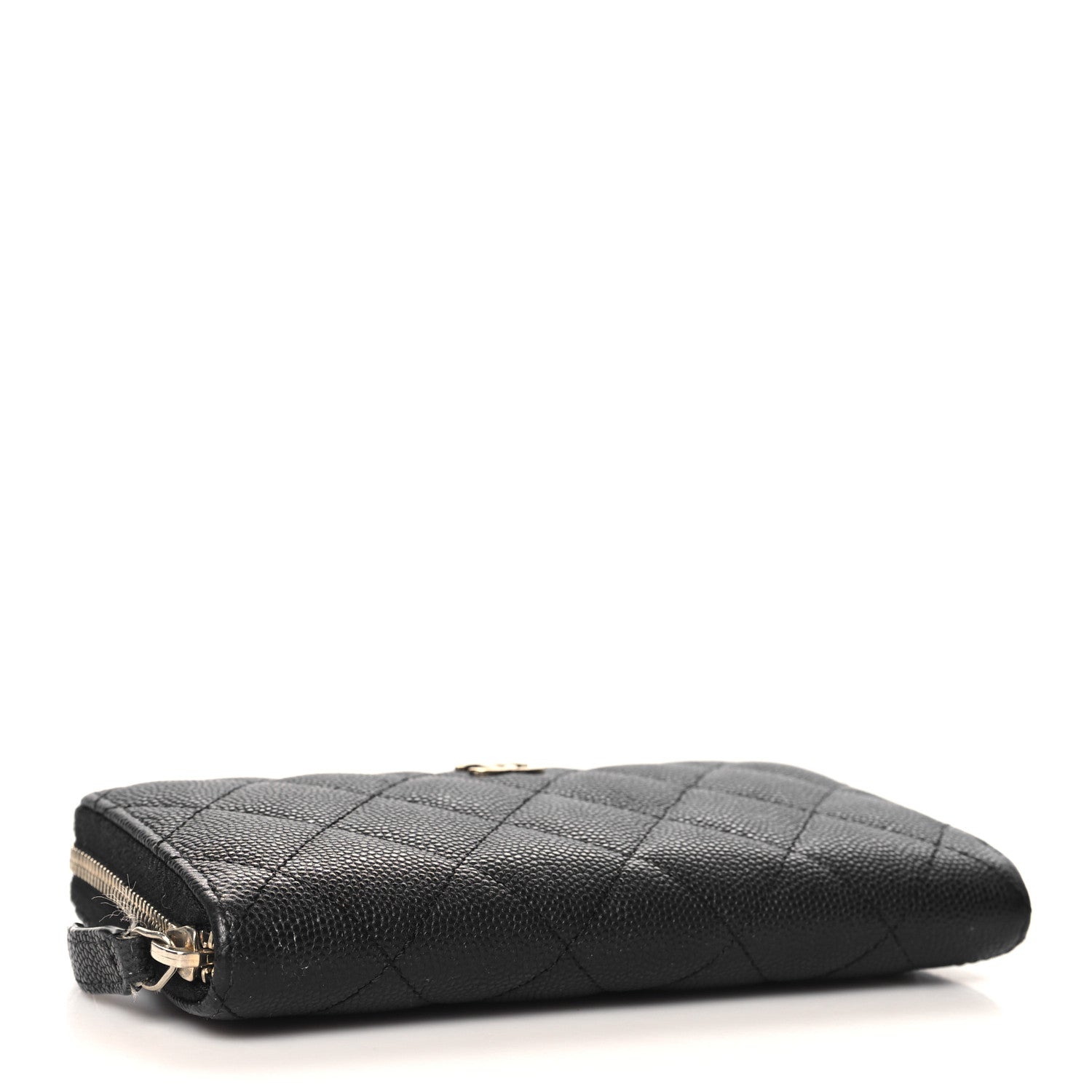 Chanel Caviar Quilted Medium Zip Around Wallet Black 4 of 8