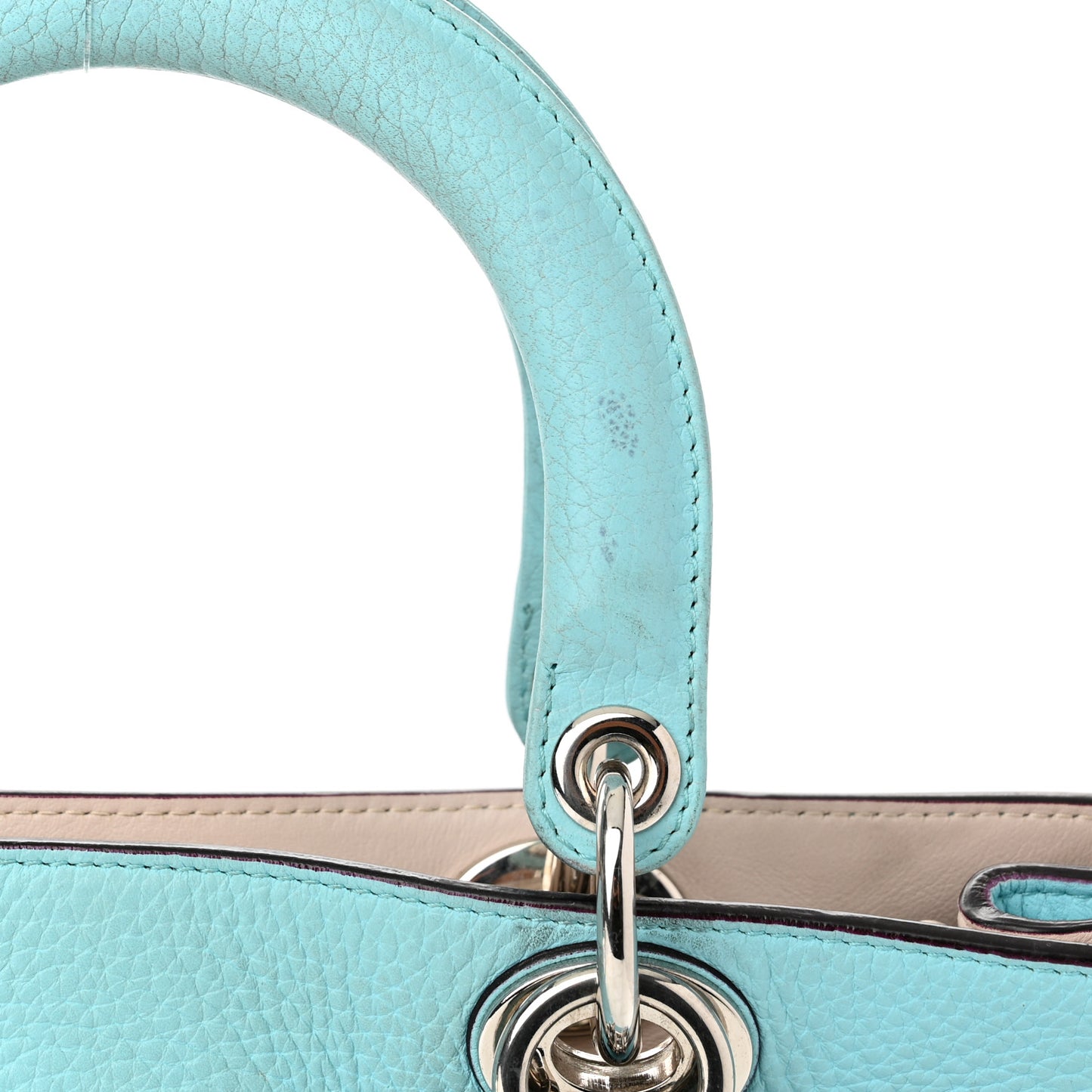 Smooth Calfskin Medium Diorissimo Tote Light Blue