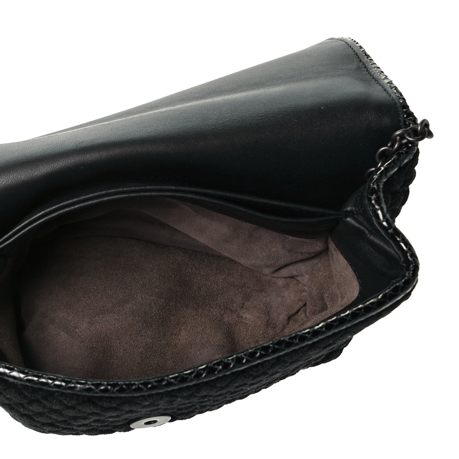 Bottega Veneta Velvet Ayers Baby Olimpia Shoulder Bag Black 4 of 6