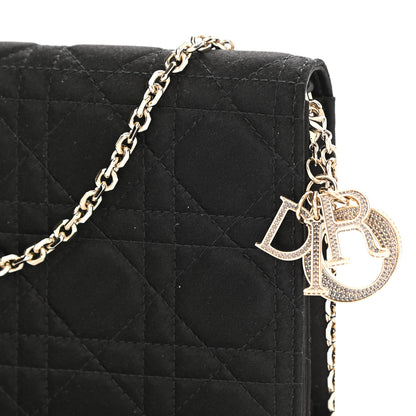 Christian Dior Satin Cannage Lady Dior Convertible Clutch Black 7 of 7