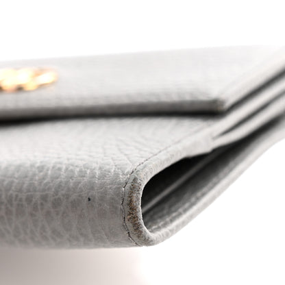 Gucci Dollar Calfskin Double G French Flap Wallet Grey 12 of 12