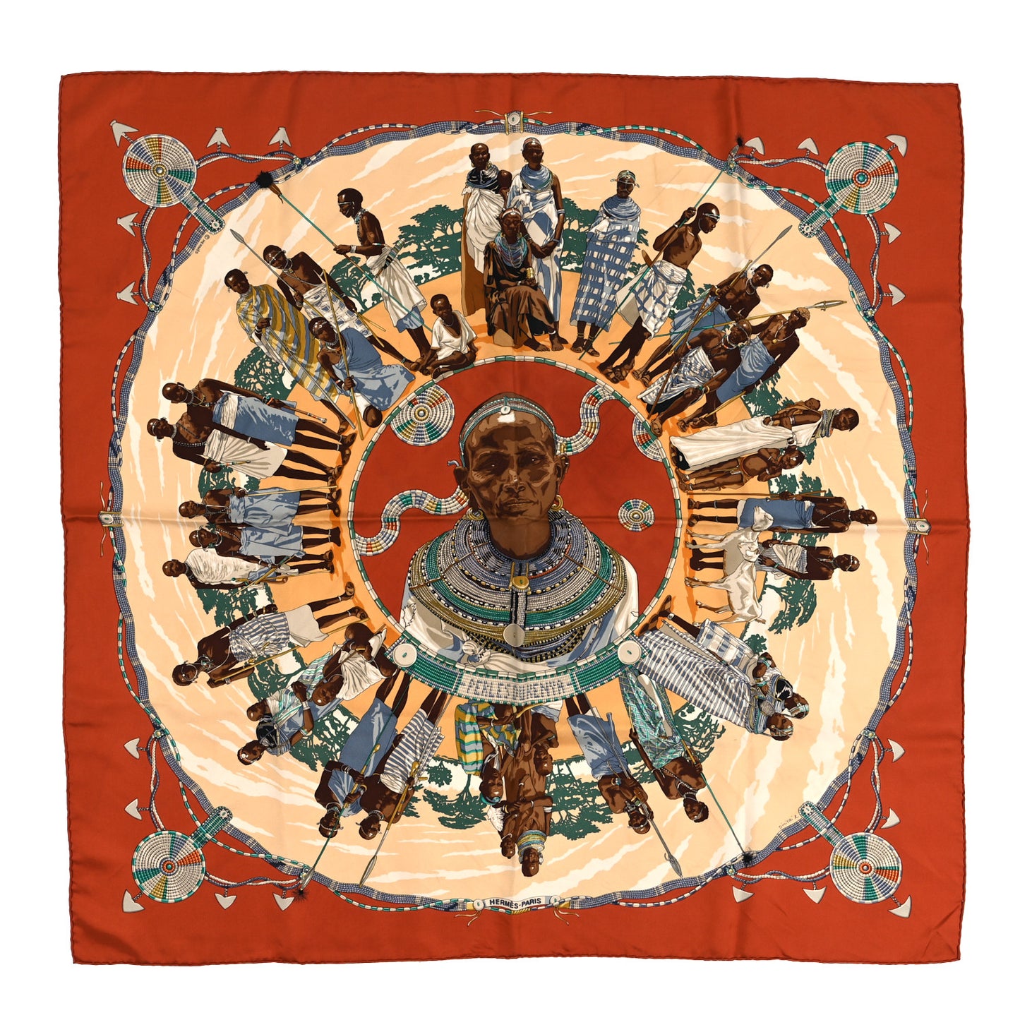 Silk Perles Du Kenya Scarf 90