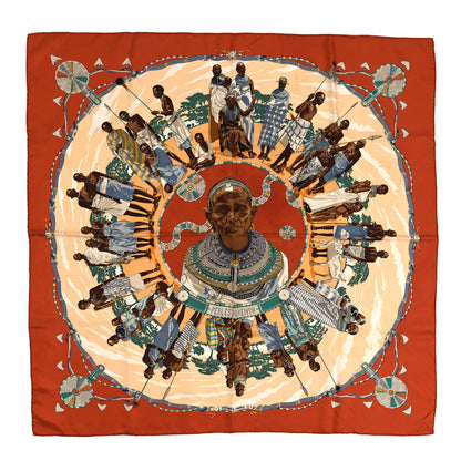 Hermes Silk Perles Du Kenya Scarf 90 1 of 3
