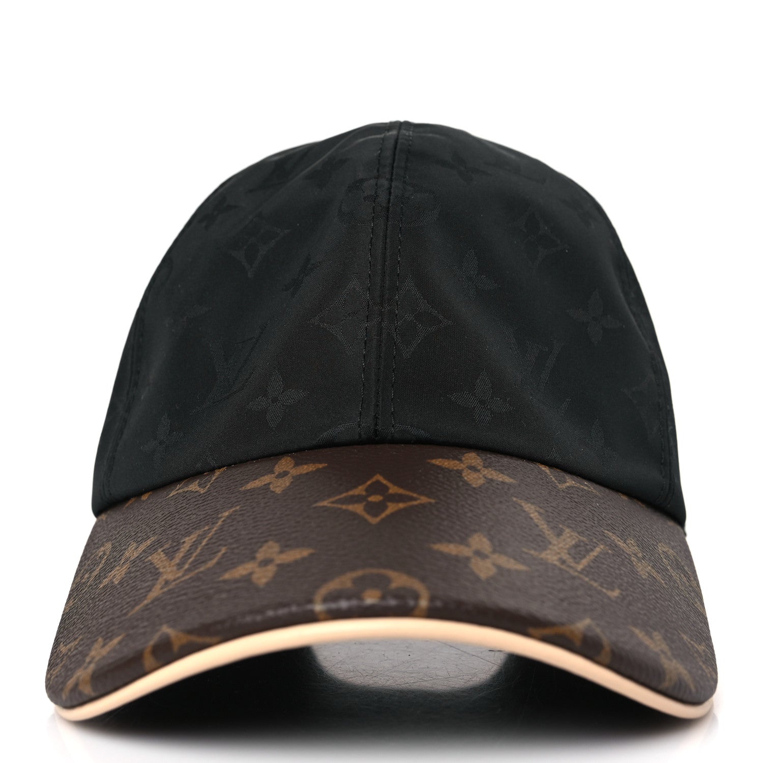 Louis Vuitton Polyester Silk Monogram LV Get Ready Cap M Black 2 of 8