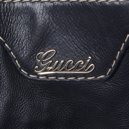Gucci Calfskin Crest Boule Hobo Black 6 of 9