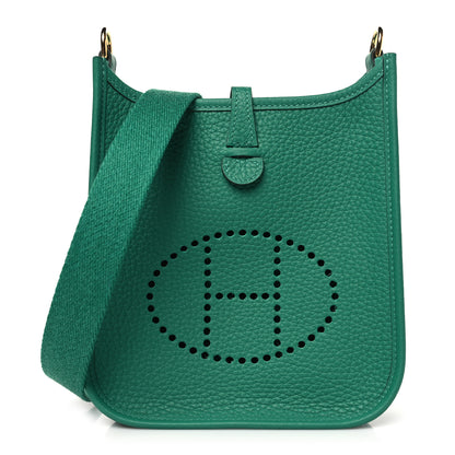 Hermes Taurillon Clemence Evelyne TPM Vert Vertigo 1 of 11