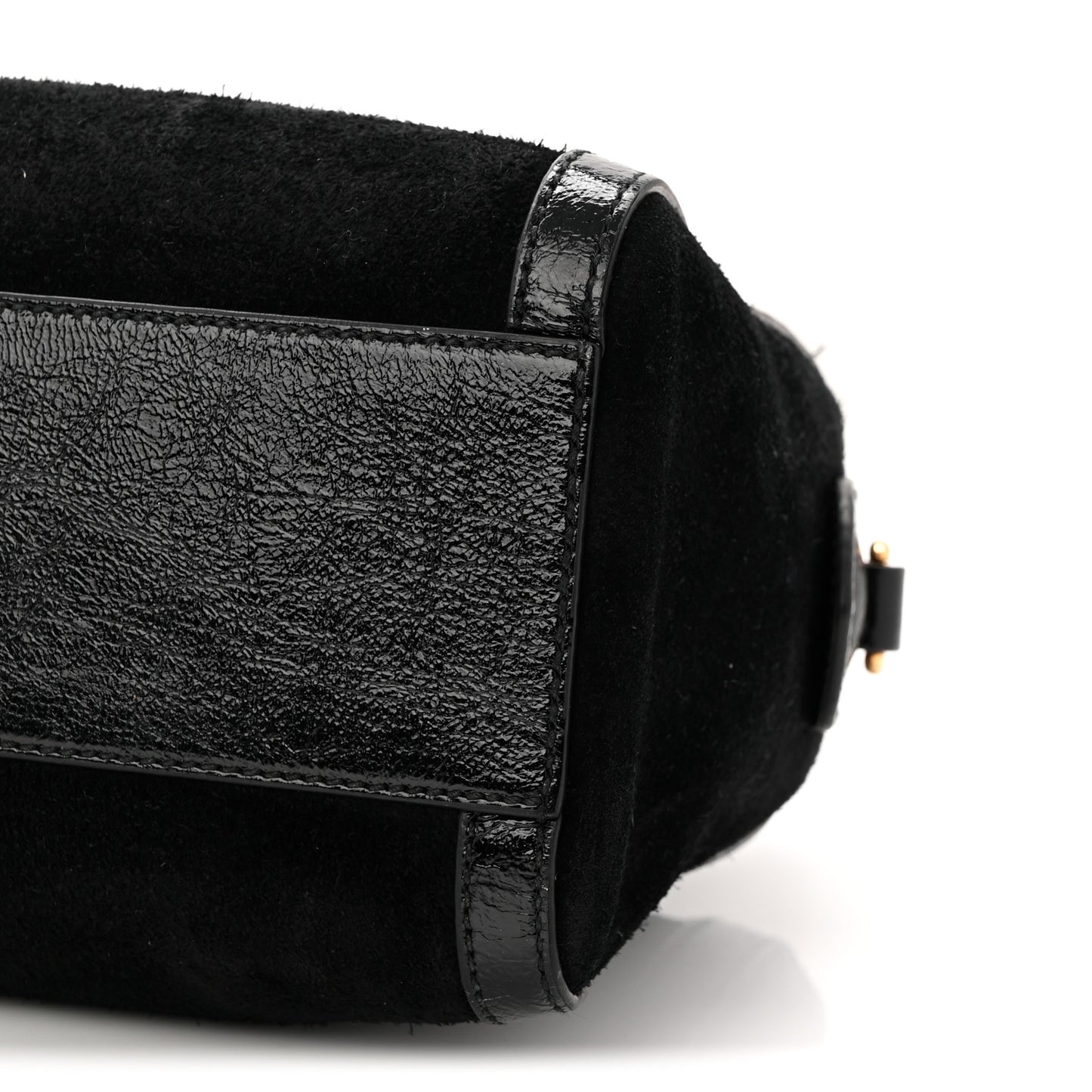 Suede Patent GG Web Medium Ophidia Boston Black