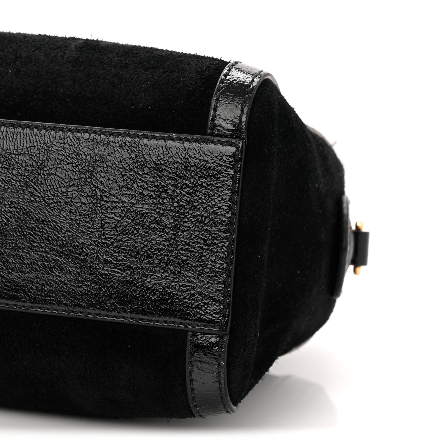 Gucci Suede Patent GG Web Medium Ophidia Boston Black 10 of 11