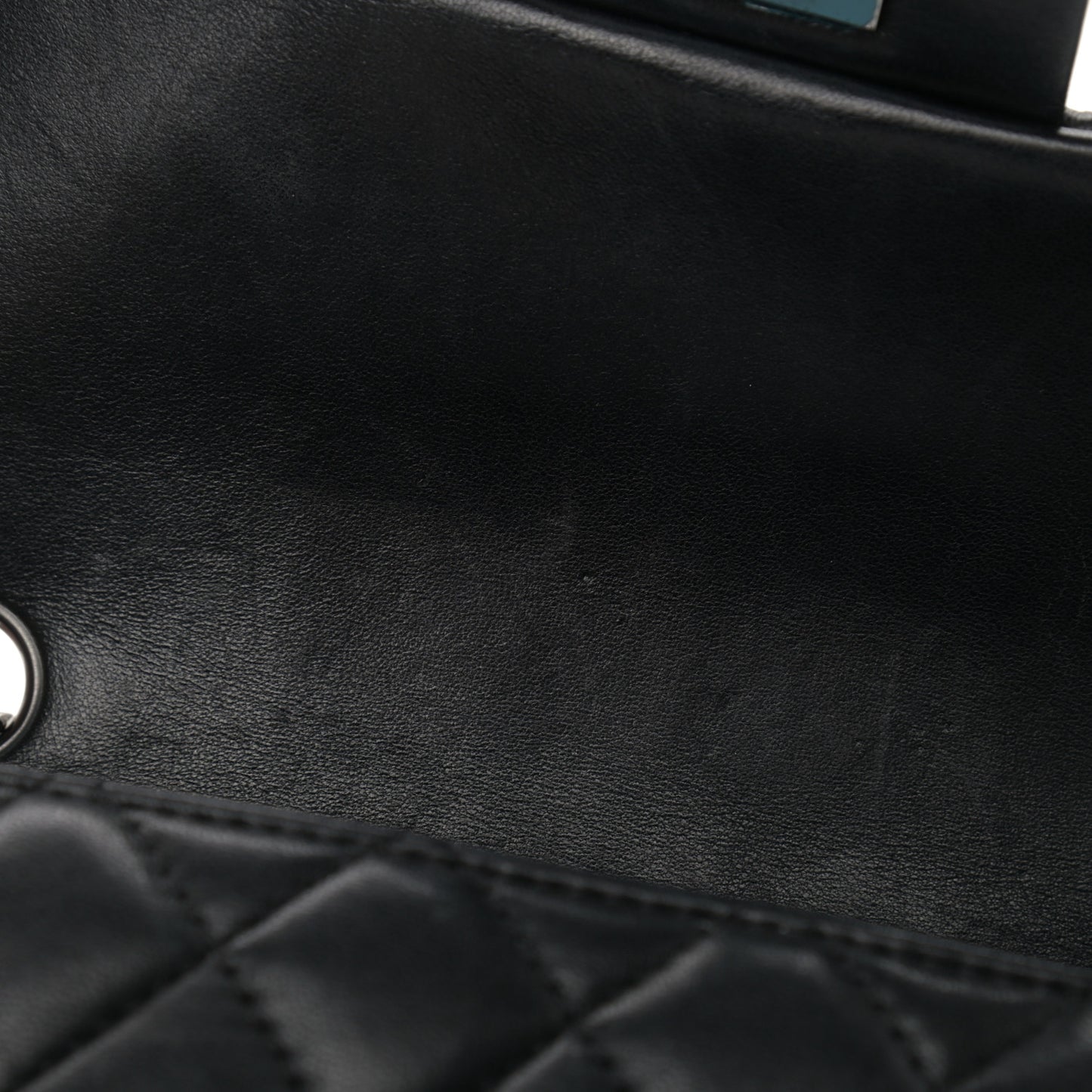 Lambskin Quilted Mini Rectangular Flap Black