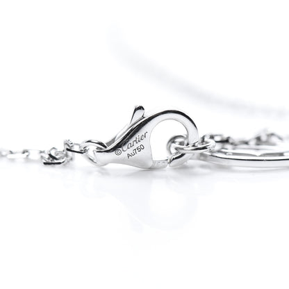 Cartier 18K White Gold Diamond LM D'Amour Pendant Necklace 4 of 5