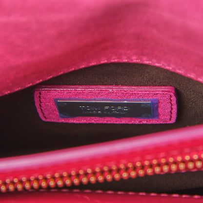 Tom Ford Patent Calfskin Natalia Medium Bag Hot Pink 6 of 10