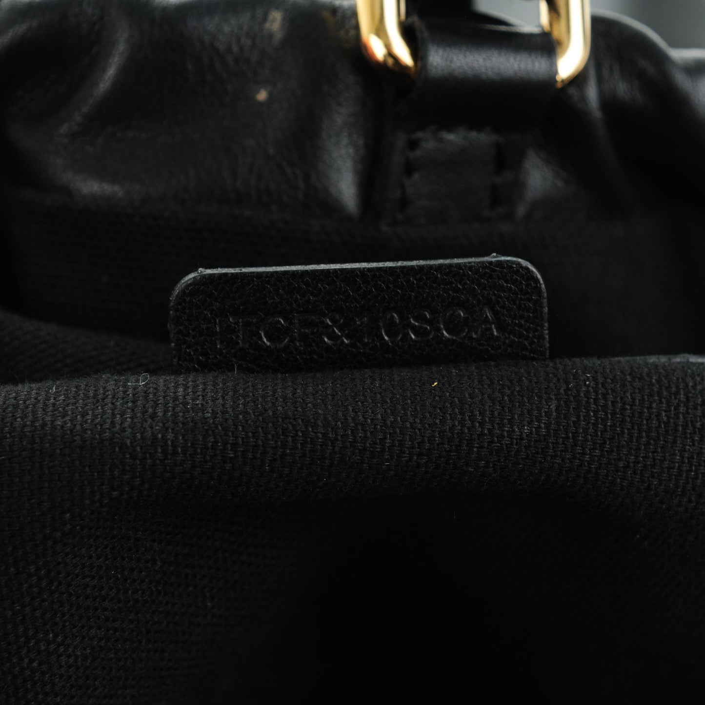Calfskin House Check Big Crush Black