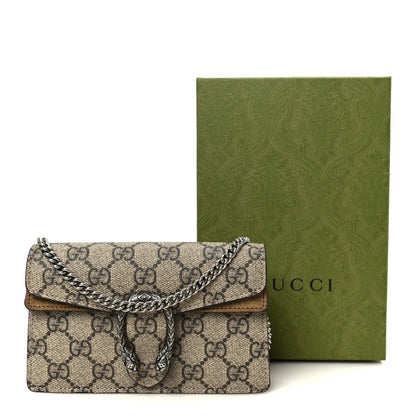 Gucci GG Supreme Monogram Super Mini Dionysus Shoulder Bag Taupe 11 of 11