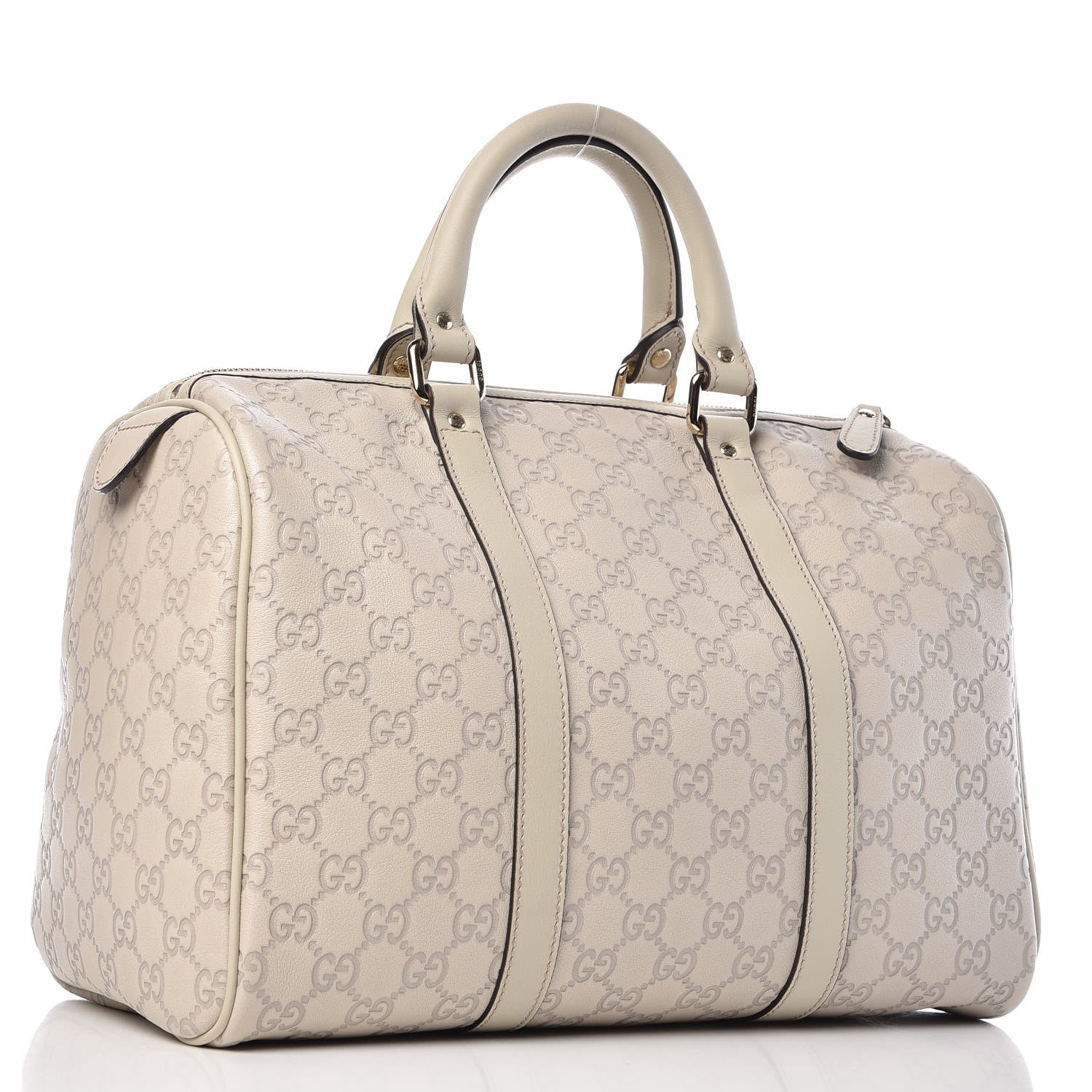 Gucci Guccissima Medium Joy Boston Off White 3 of 11