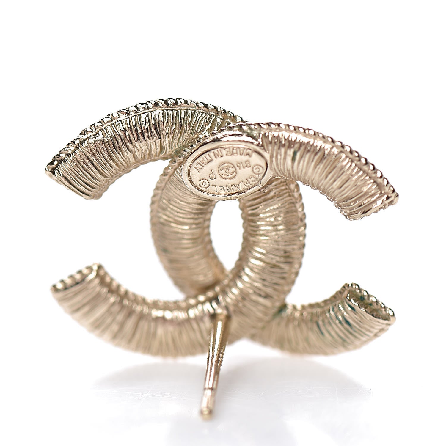 Chanel Pearl CC Earrings Gold 5 of 6