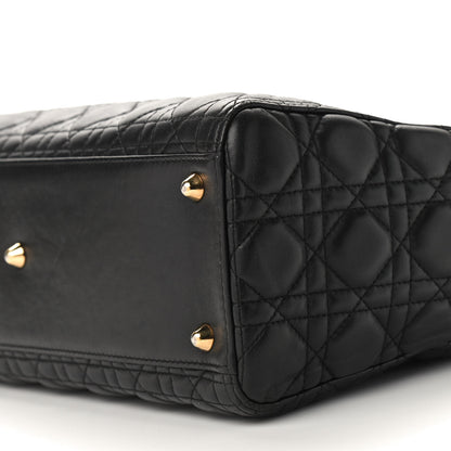 Christian Dior Lambskin Cannage Large Lady Dior Black 6 of 10