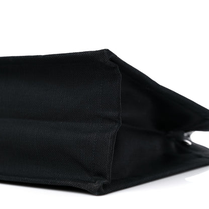 Saint Laurent Raffia Linen Calfskin Small Rive Gauche Tote Black 9 of 9