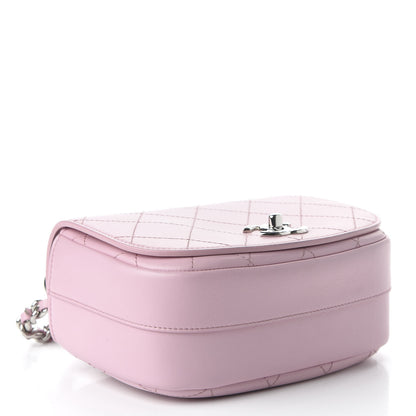Chanel Calfskin Stitched Small Ring My Bag Flap Crossbody Pink 4 of 11