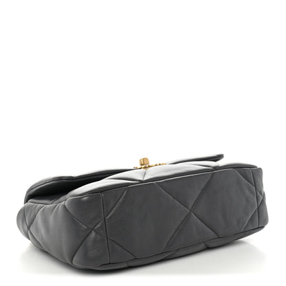 Chanel Lambskin Quilted Medium Chanel 19 Flap Dark Grey 4 of 10