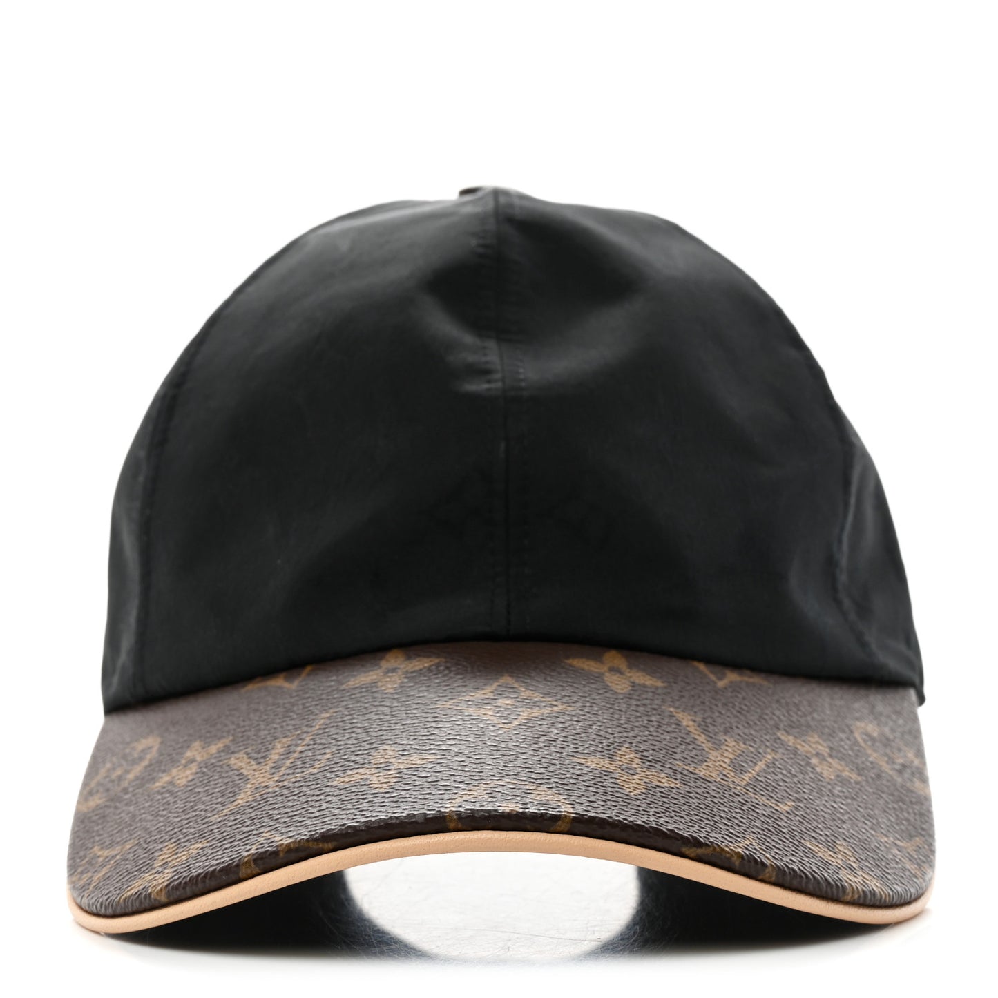 Polyester Silk Monogram LV Get Ready Cap M Black