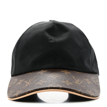 Louis Vuitton Polyester Silk Monogram LV Get Ready Cap M Black 3 of 8