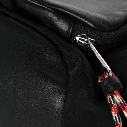Burberry Lambskin Nylon Medium Leo Sling Bag Black 8 of 11