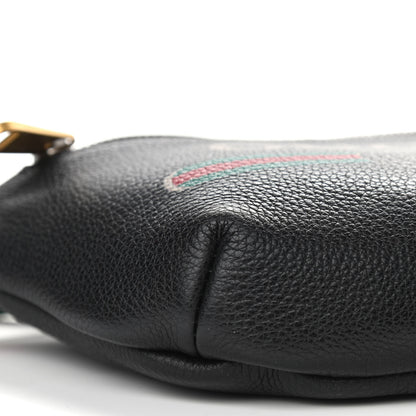 Gucci Grained Calfskin Small Logo Belt Bag Black 8 of 9