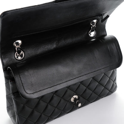 Chanel Lambskin Quilted Medium Double Flap Black 10 of 10