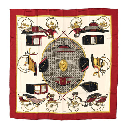 Hermes Silk Les Voitures A Transformation Scarf 90 1 of 5