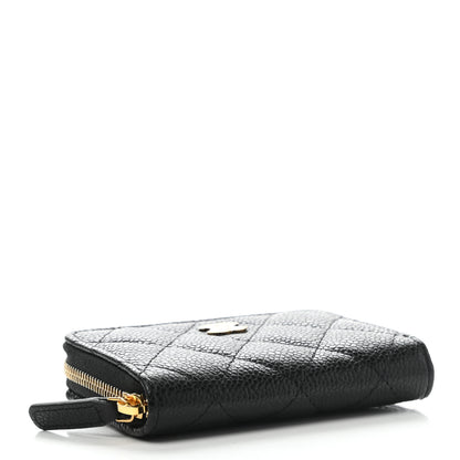 Chanel Caviar Quilted Classic Zipped Coin Purse Black 4 of 8
