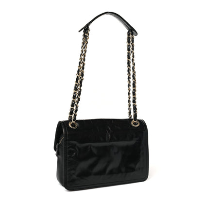 Chanel Glazed Calfskin Quilted Flap Bag Black 3 of 10