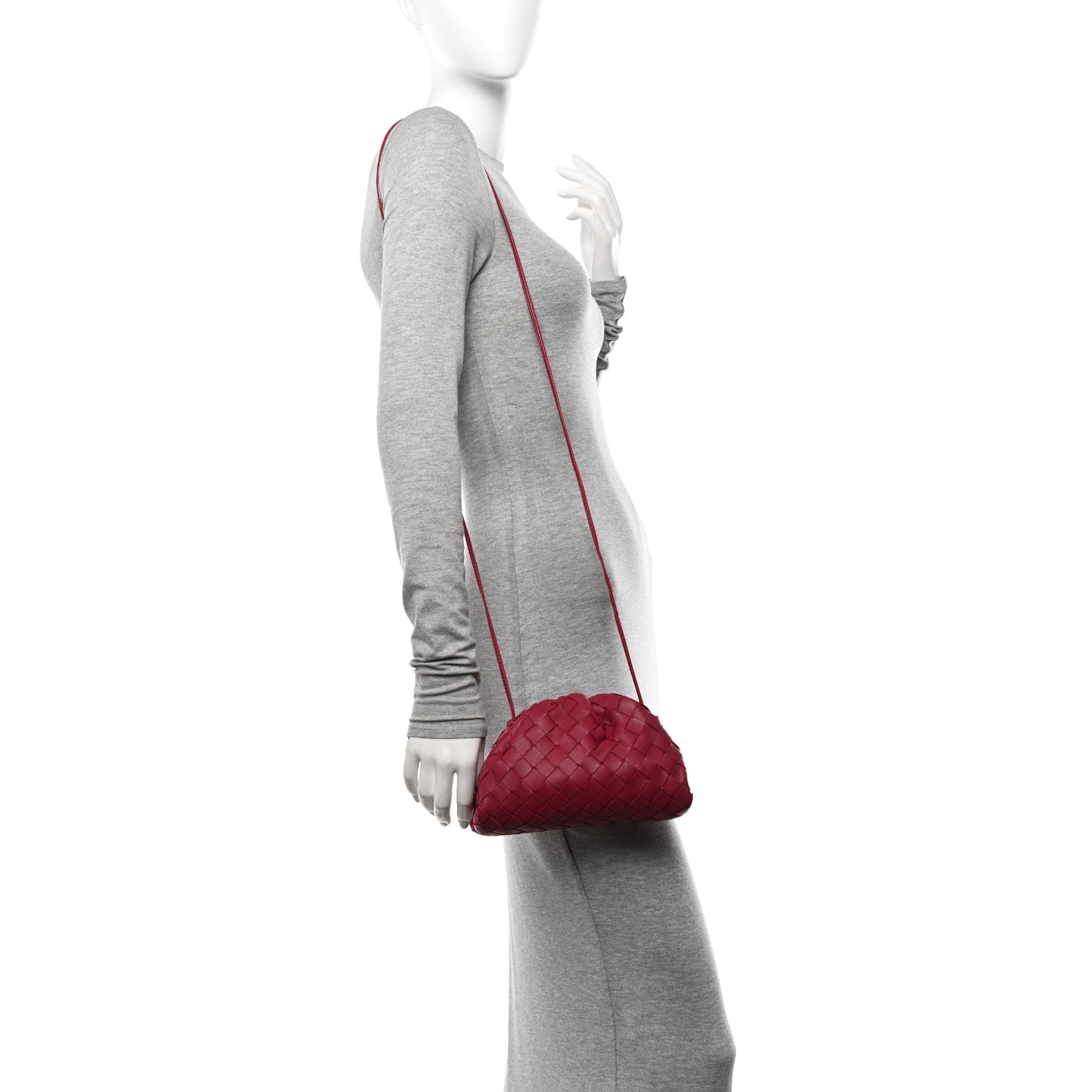 Nappa Intrecciato The Mini Pouch Amaranto