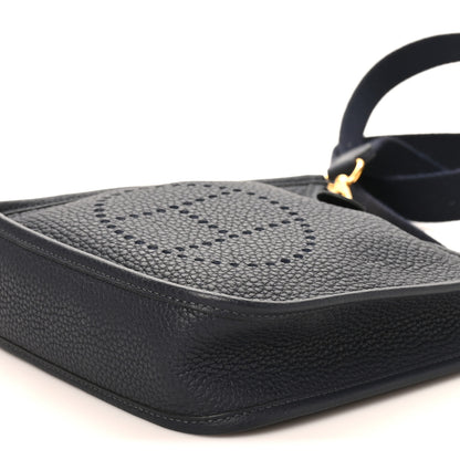 Hermes Taurillon Clemence Evelyne TPM Bleu Nuit Bleu Nuit 10 of 10