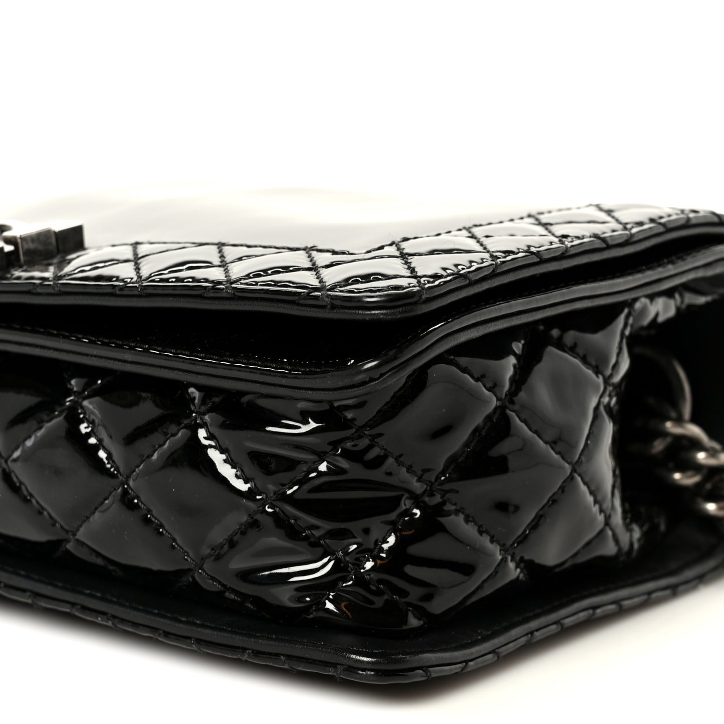 Patent New Medium Boy Reverso Flap Black