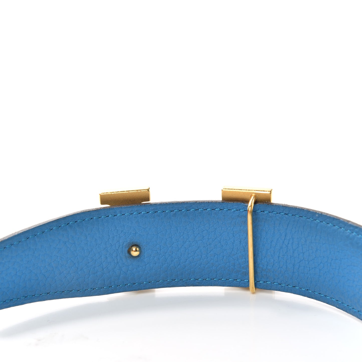 Box Togo 32mm Guilloche H Belt 100 Black Bleu Zanzibar