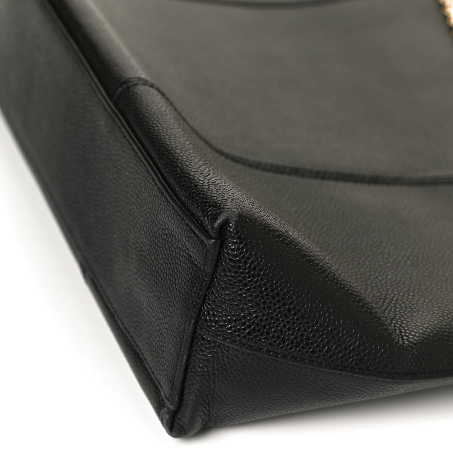 Chanel Caviar CC Shopping Tote Black 10 of 11