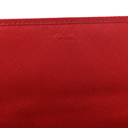 Prada Saffiano Wallet on Chain Fuoco 6 of 9