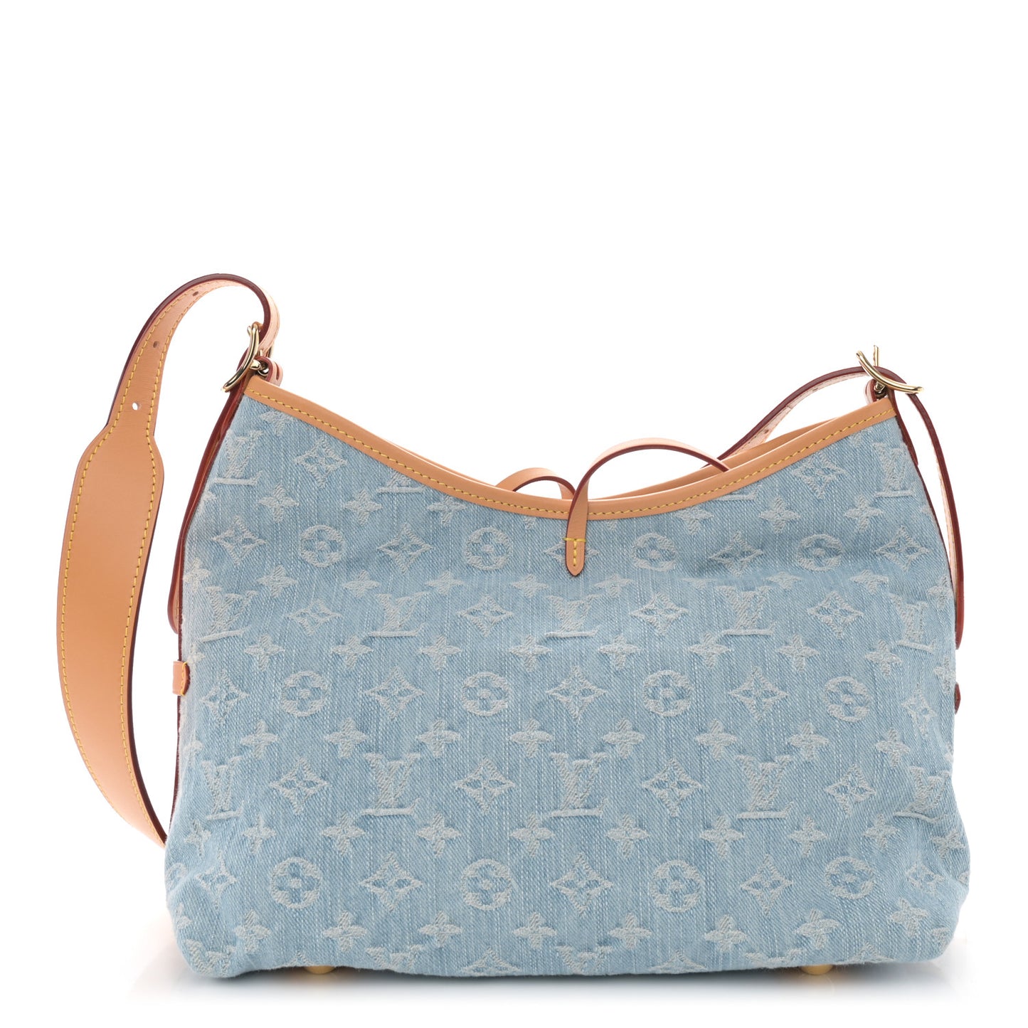 Monogram Denim CarryAll PM Sky Blue