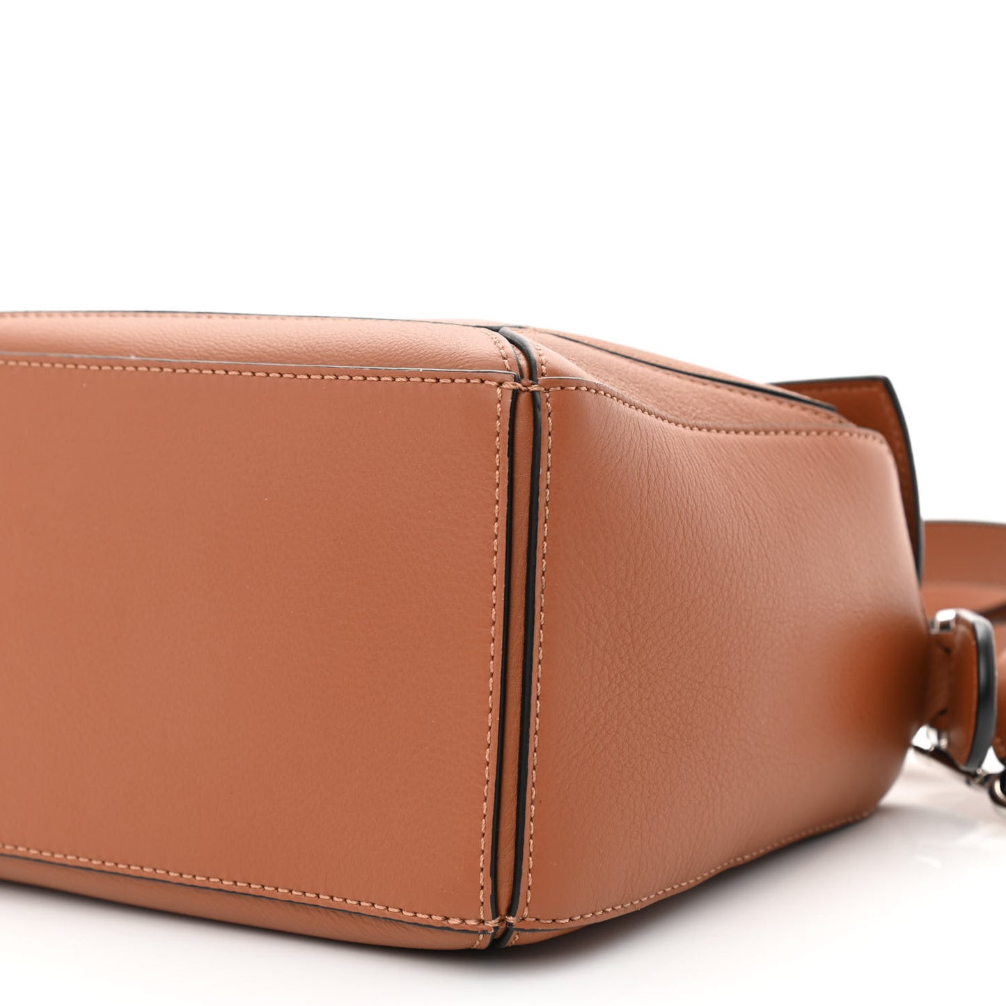 Grained Calfskin Small Puzzle Bag Tan