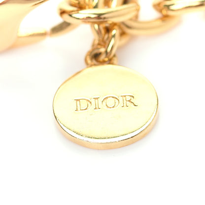 Christian Dior Metal CD Choker Necklace Gold 5 of 6