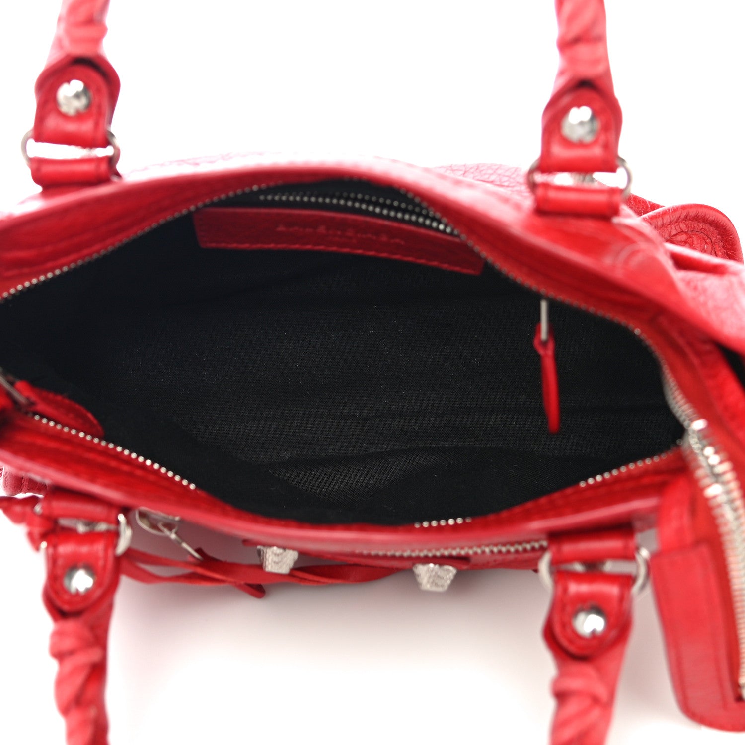 Balenciaga Agneau Giant 12 Silver Hardware Mini City Rouge Lipstick 4 of 9