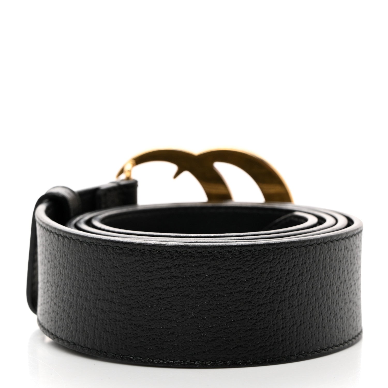 Gucci Textured Calfskin Double G 40mm Belt 95 38 Black 3 of 7